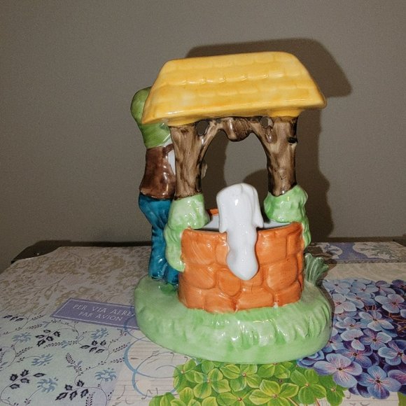 Vintage Boy at the Wishing Well Figurine - Picture 2 of 11